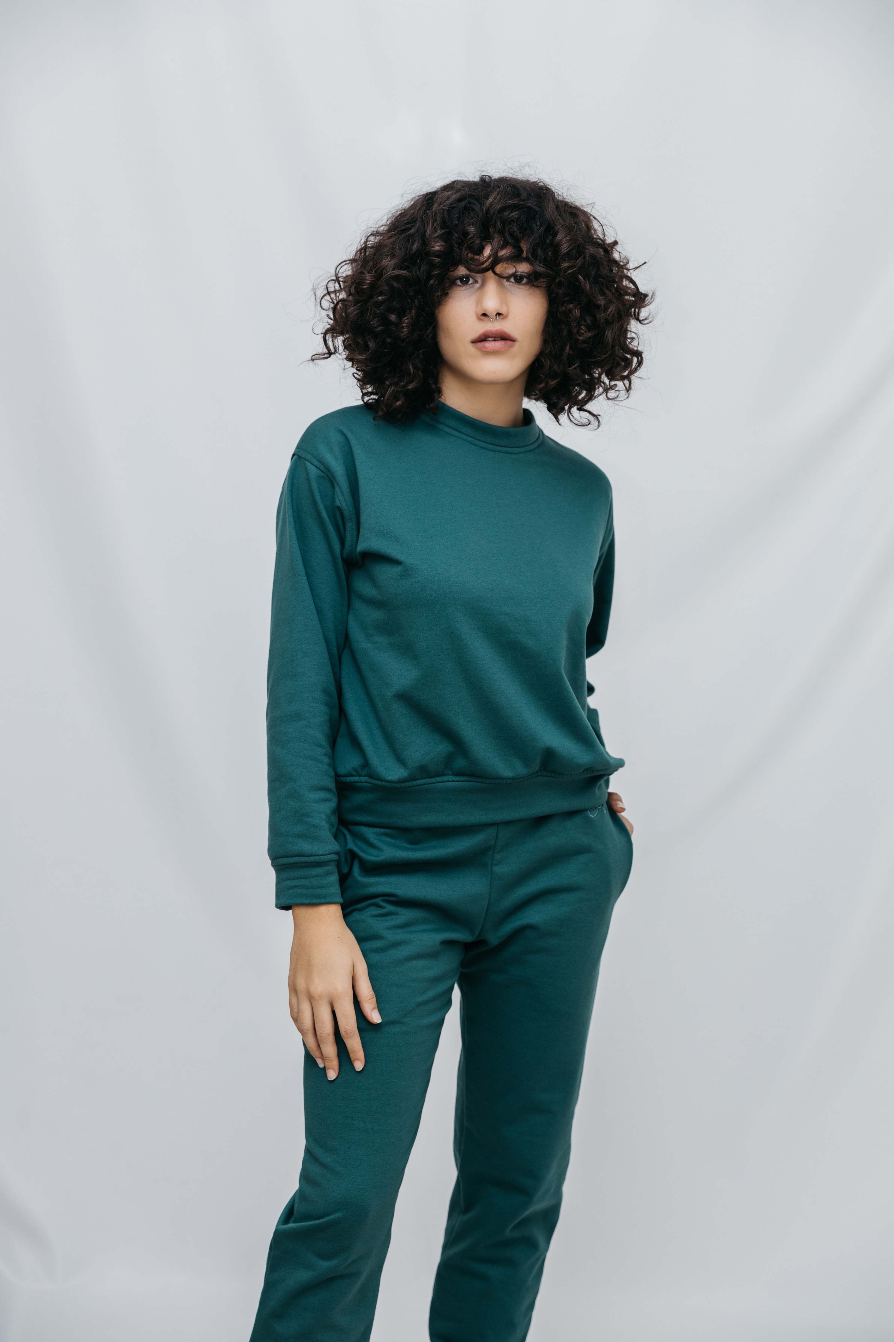 Mia Cotton Jogger - Green