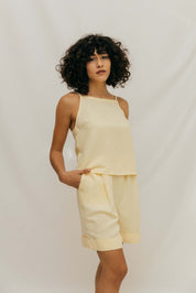 Kaia Linen Shorts - Butter