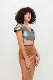 Shiny Crop Top