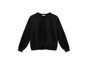 Mia Sweater - Black Cotton Fleece