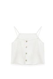 Linen Camisole - White