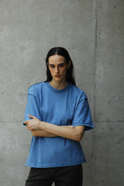 Sana Tee - Relaxed Fit - Blue