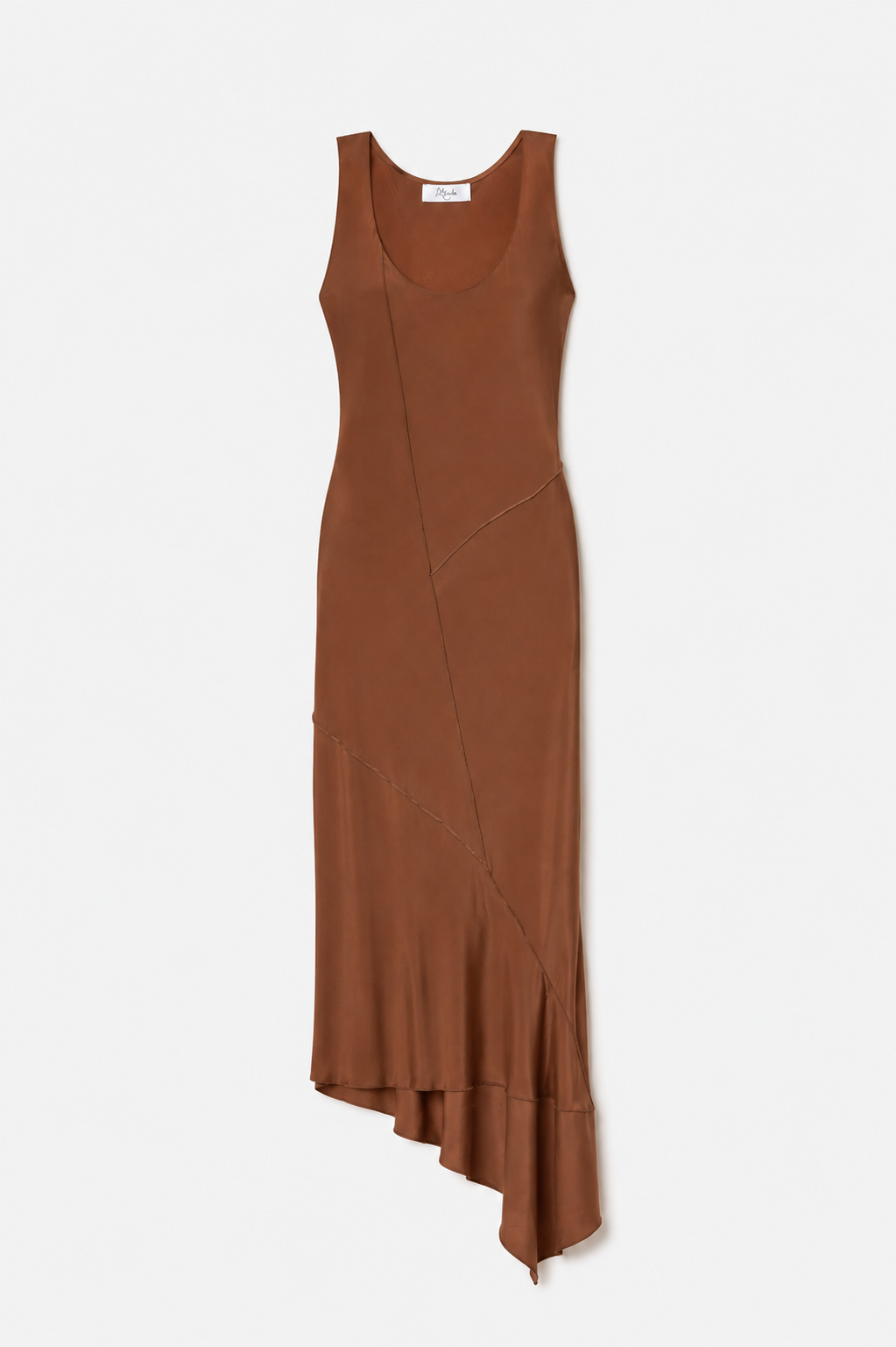 Mary Dress - Asymmetrical Silk Slip-On