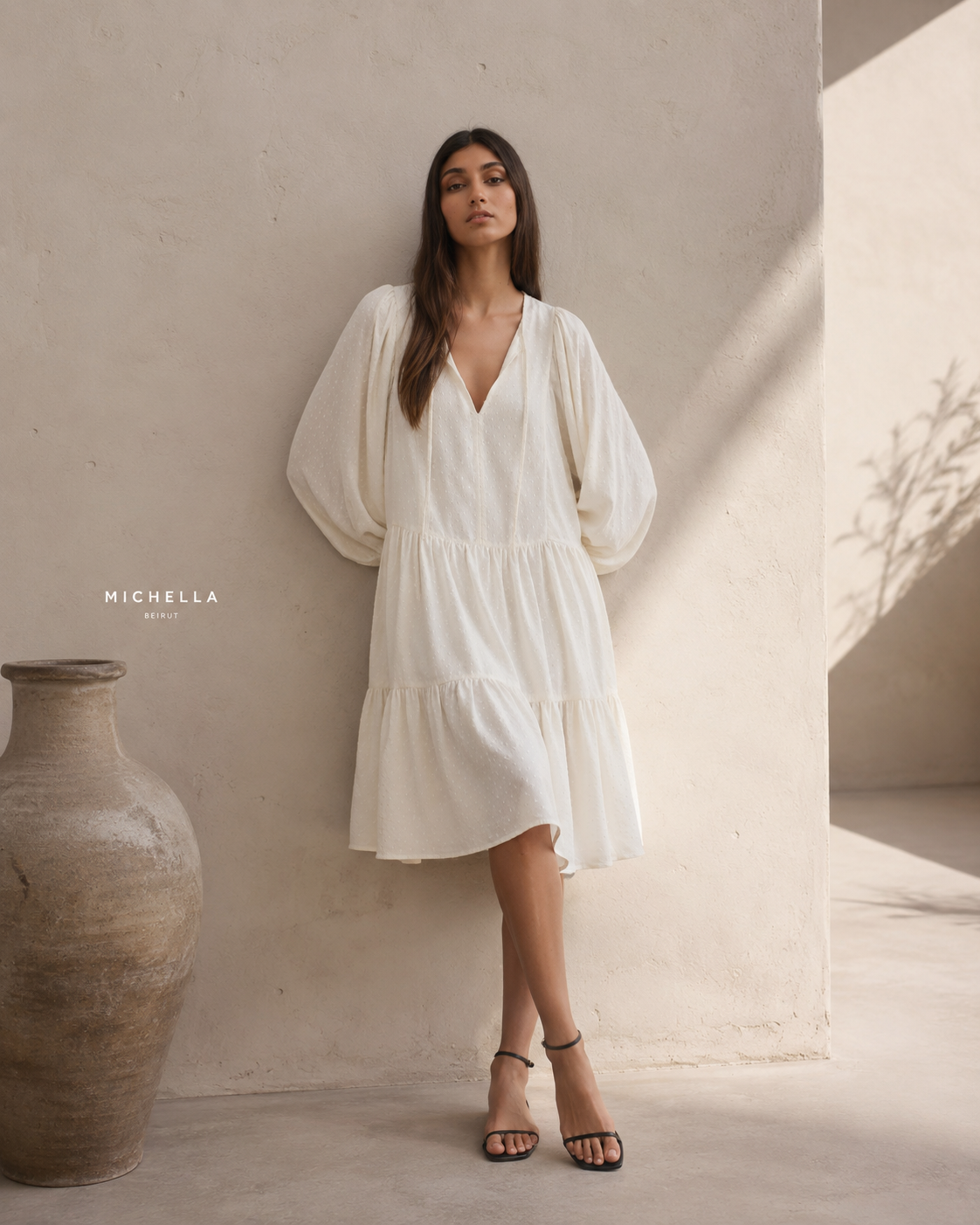 Naya Cotton Midi Dress
