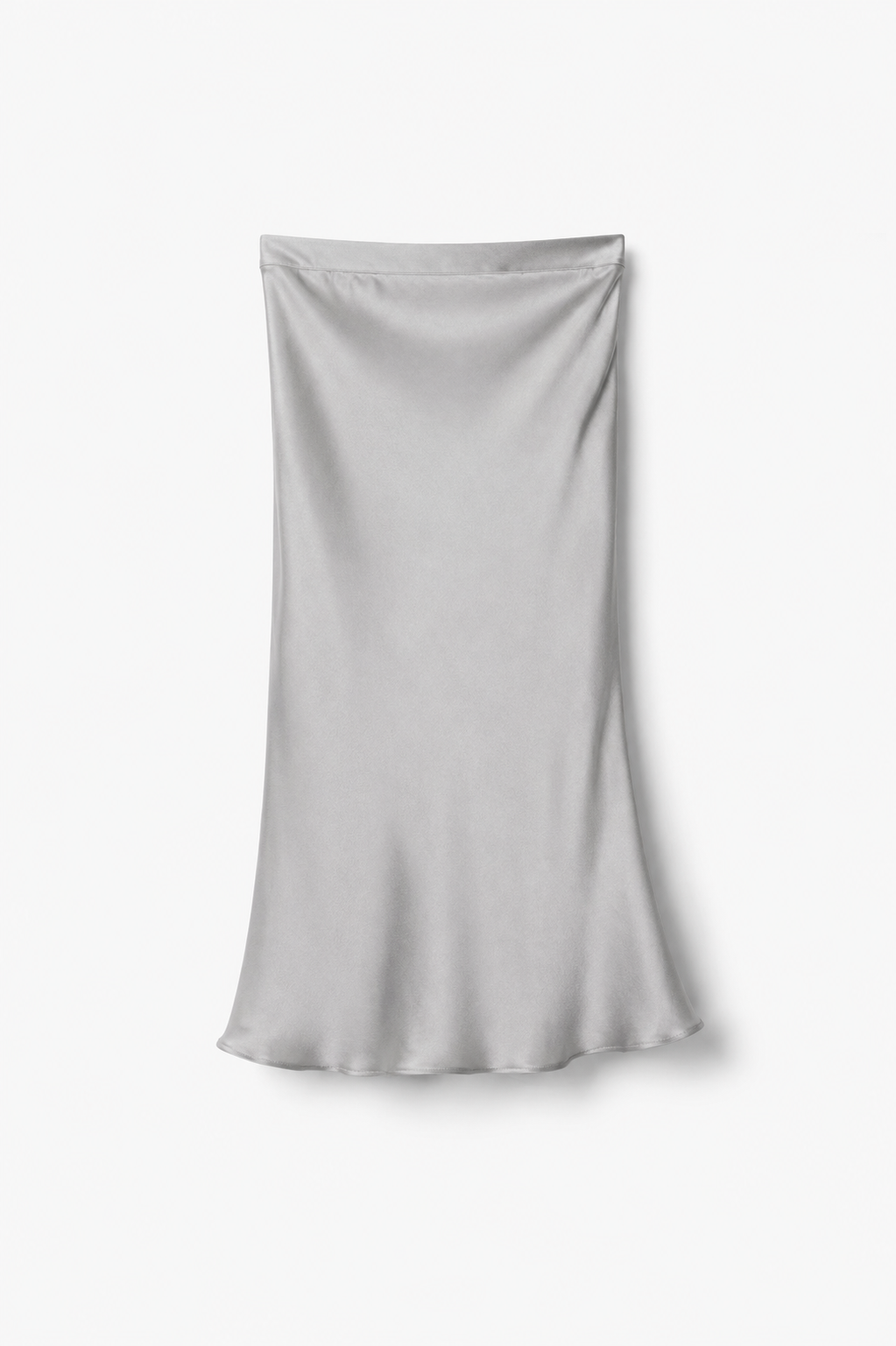 Fay Silk Skirt - Silver
