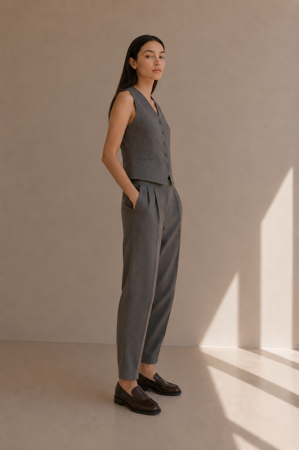 Zoya Twill Vest