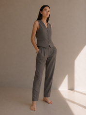 Zoya Twill Vest