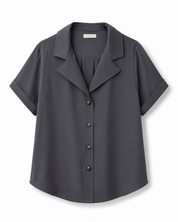 Pam Relaxed Viscose Shirt - Grey
