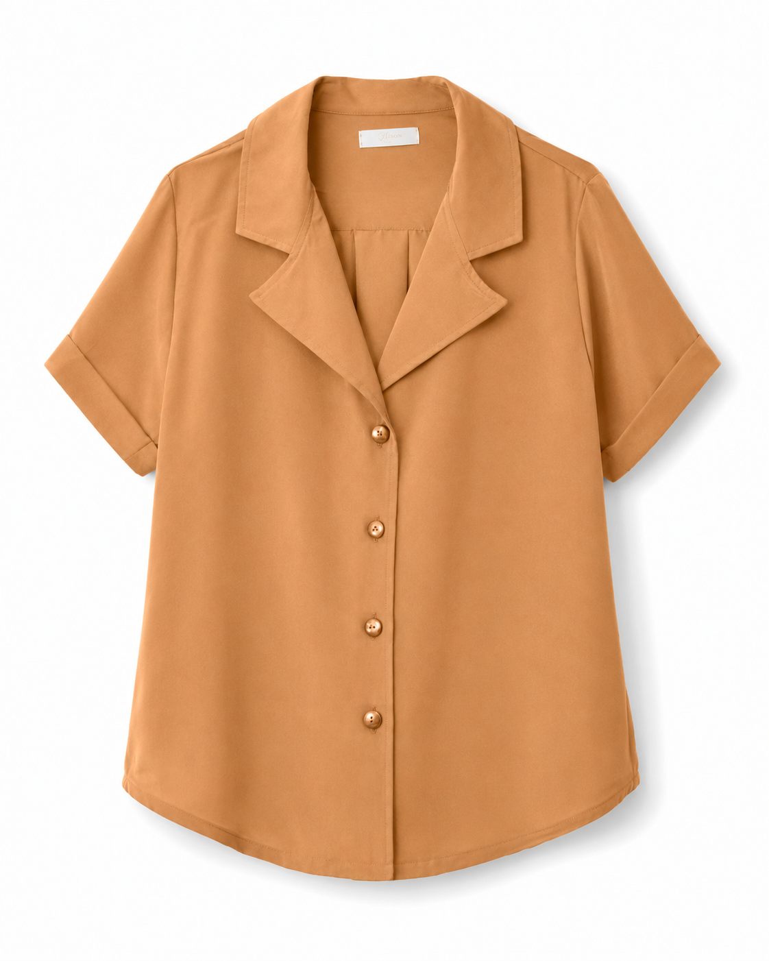 Pam Relaxed Viscose Shirt - Melon