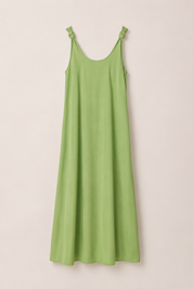 Jouri Maxi Dress - Chic A-Line Green