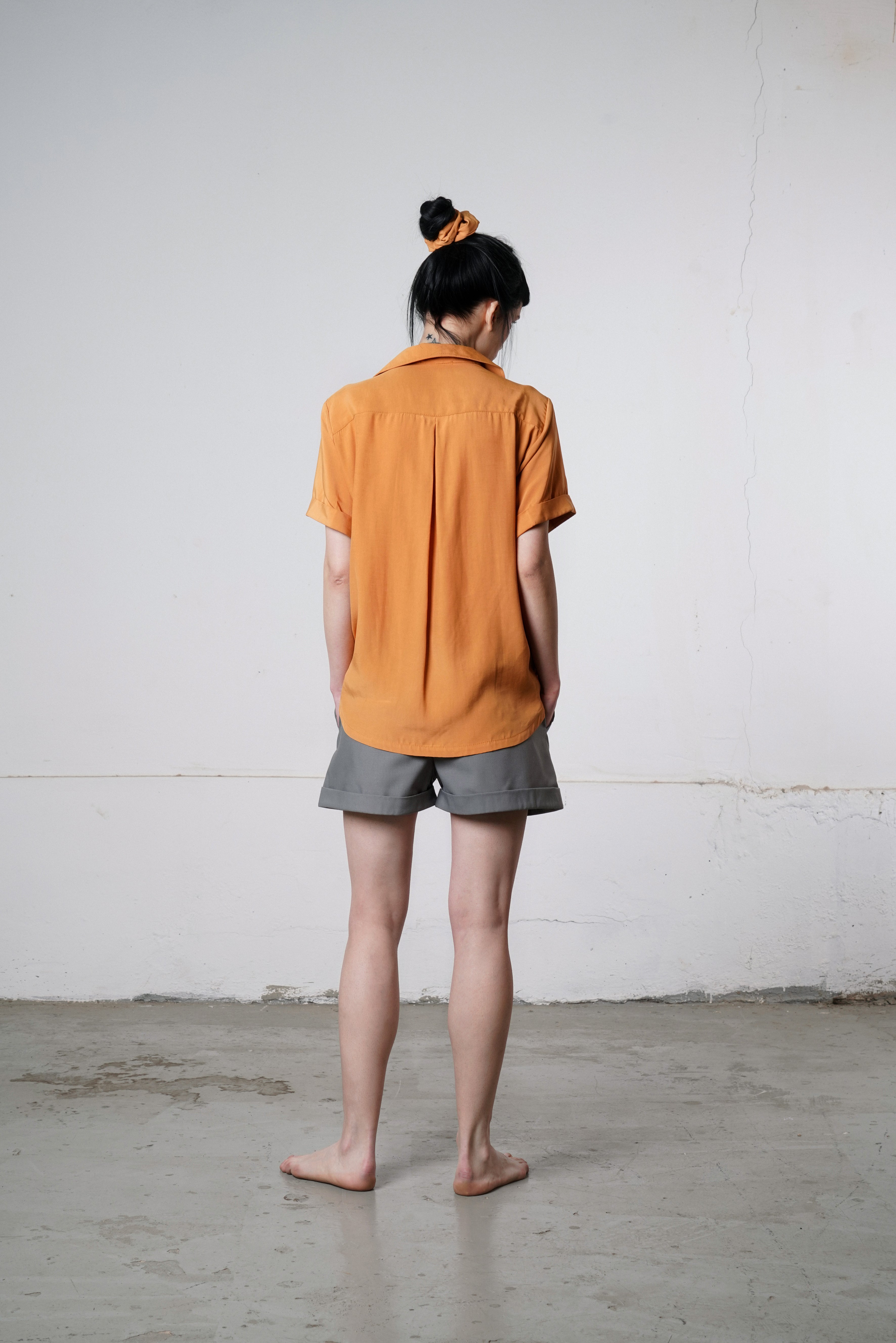 Pam Short Sleeve Viscose Shirt - Melon