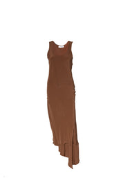 Mary Dress - Asymmetrical Silk Slip-On