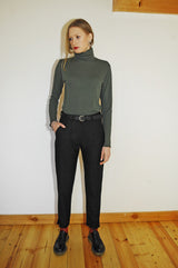 Signature Leather Belt - Black