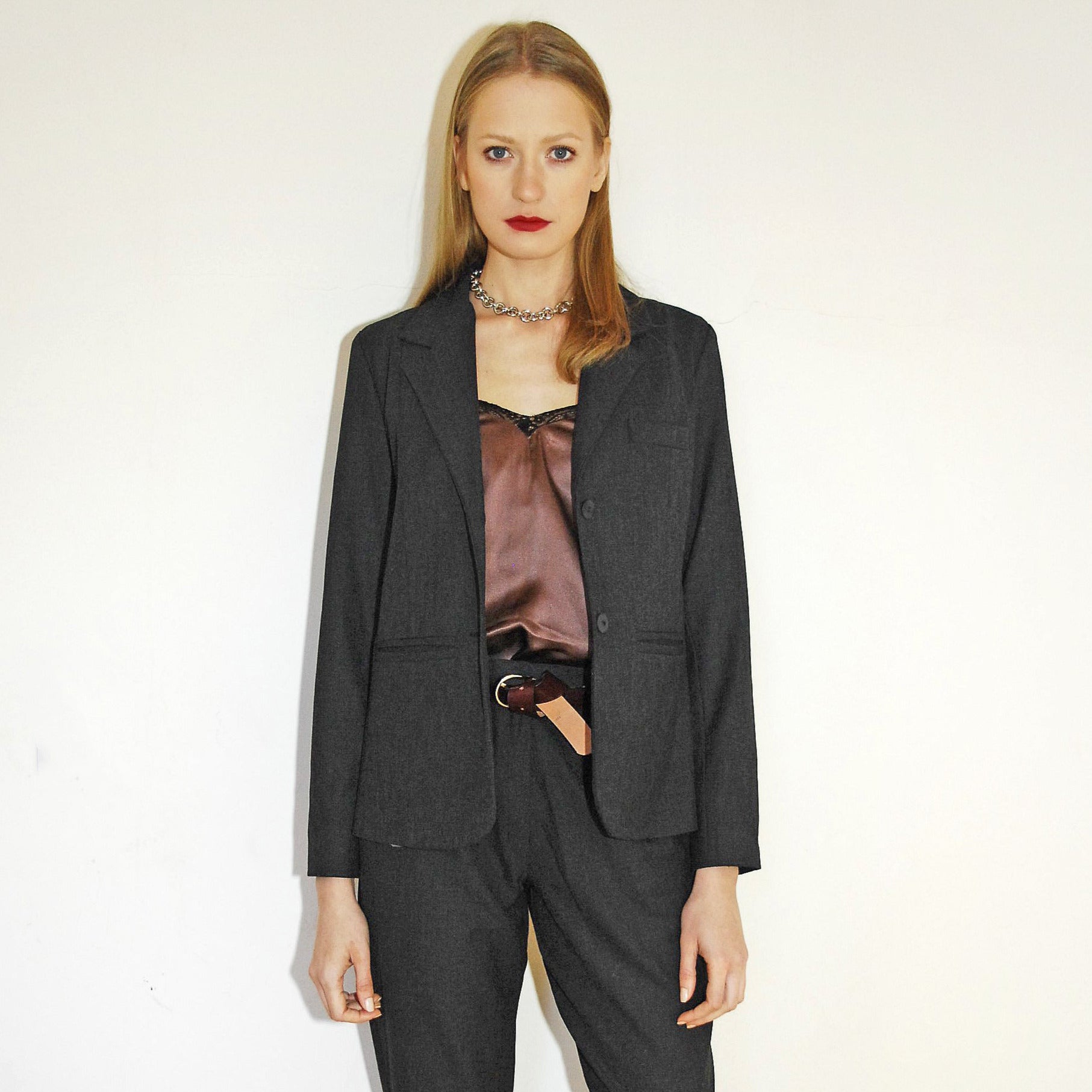 Hilda Classic Blazer - Grey