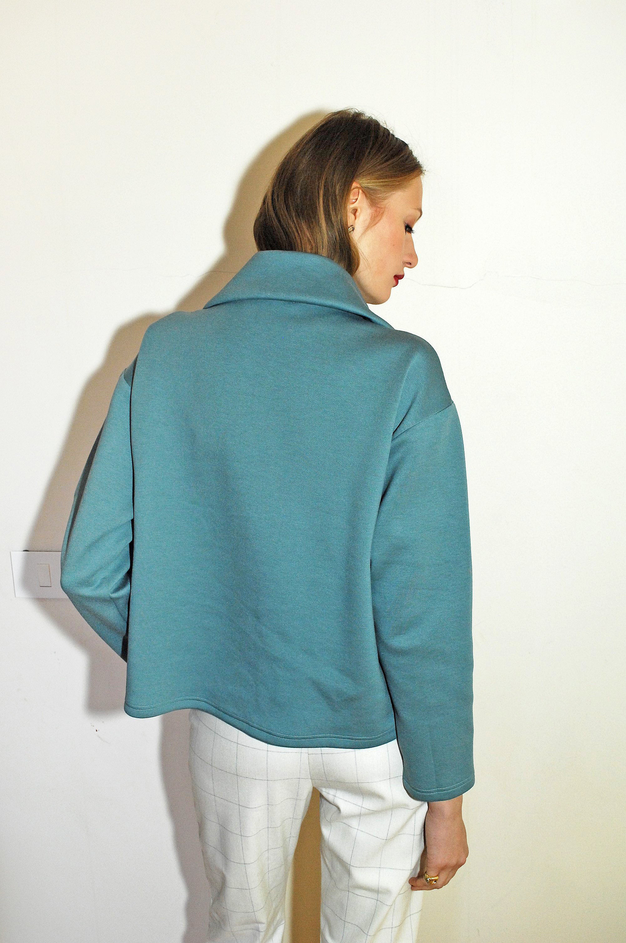 Helena Oversized Sweatshirt - Teal