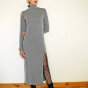 Mikki Maxi Wool Dress - Grey