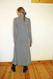 Mikki Maxi Wool Dress - Grey