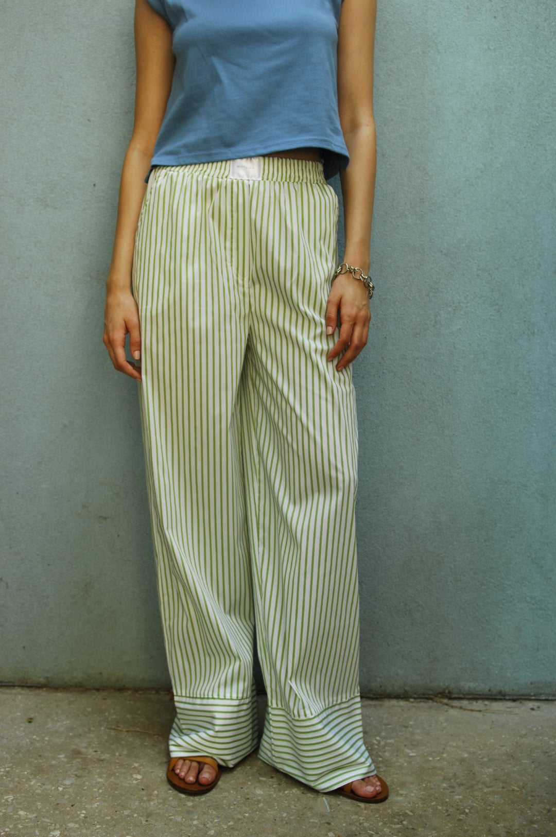Kyle Cotton Pants - Green