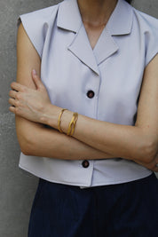 Capri Vest - Timeless Crepe Elegance