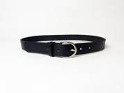 Signature Leather Belt - Black