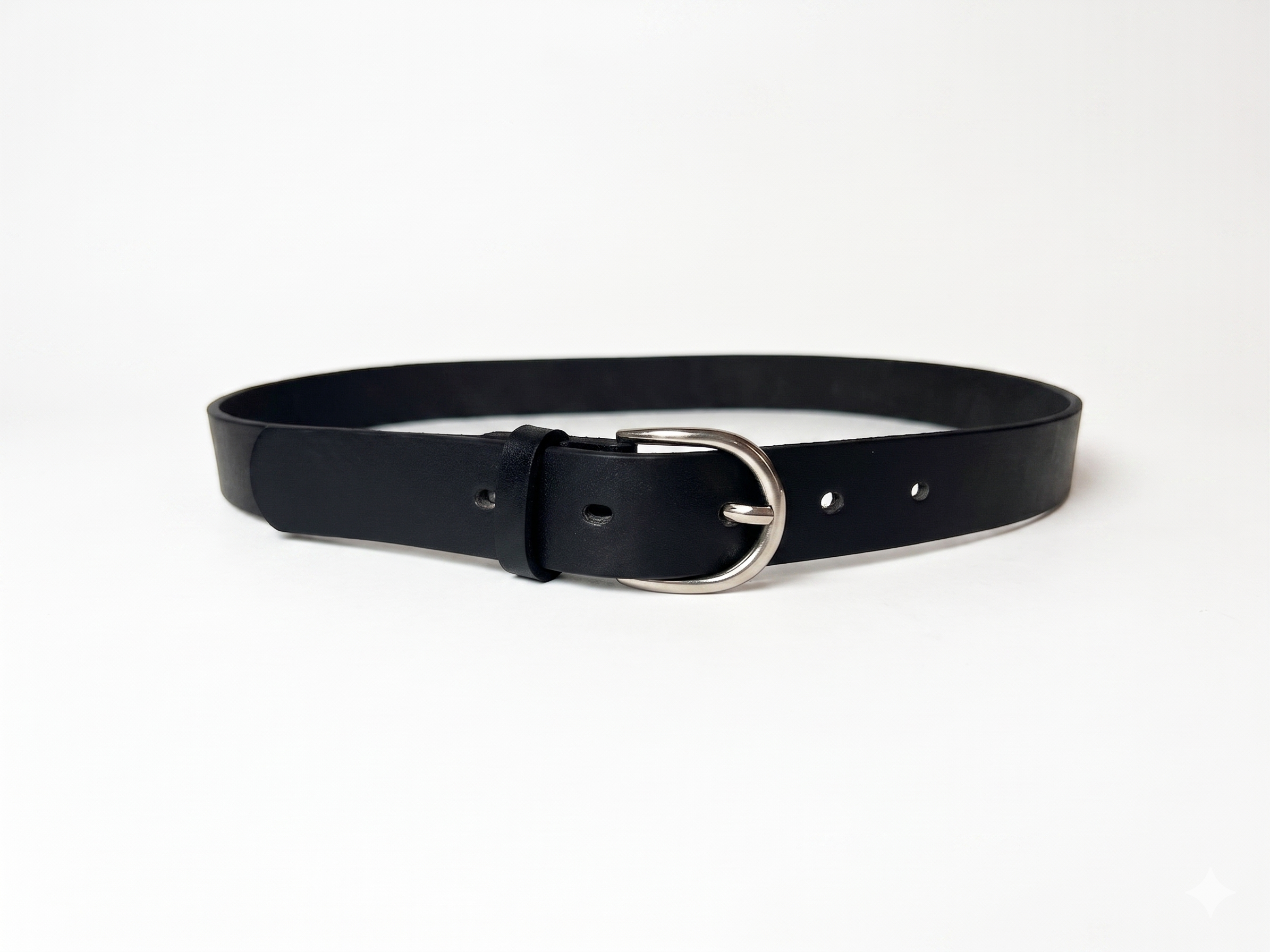 Signature Leather Belt - Black