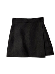 Jackie Tweed Skirt - Stripped Grey