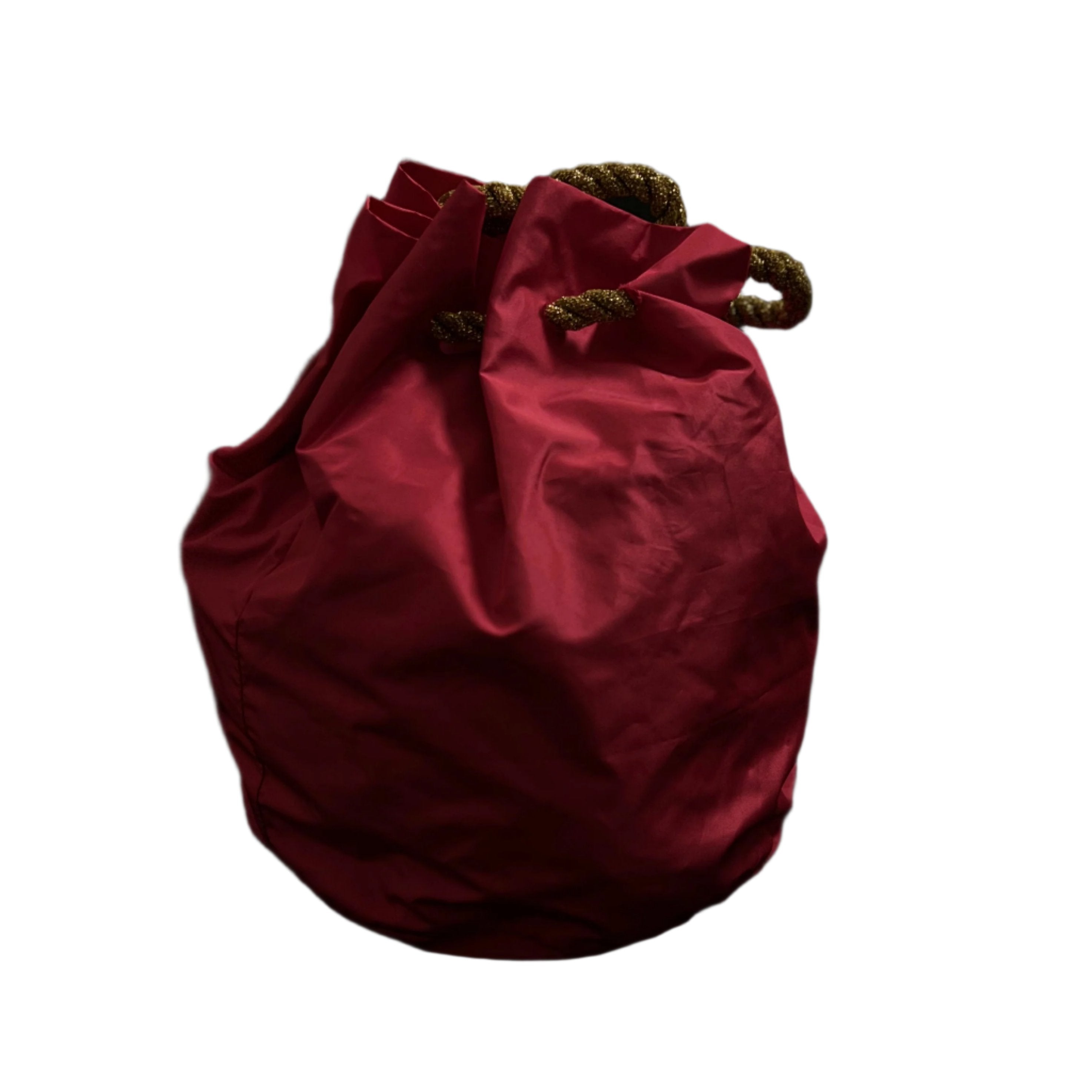 Clara Silk Bucket Handbag - Fuschia