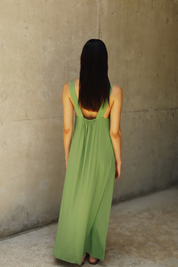 Jouri Maxi Dress - Chic A-Line Green