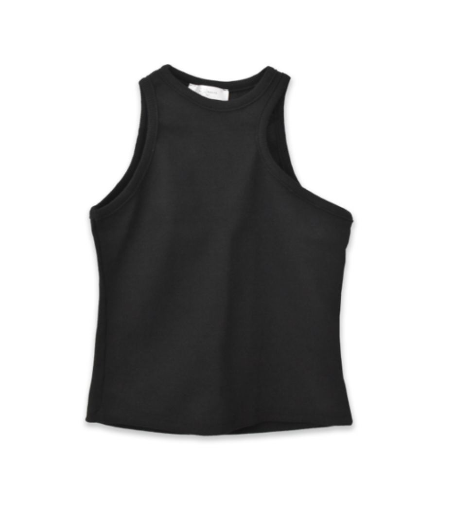 Nikki Fitted Racerback Top - Black
