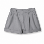 Gray shorts on a white background