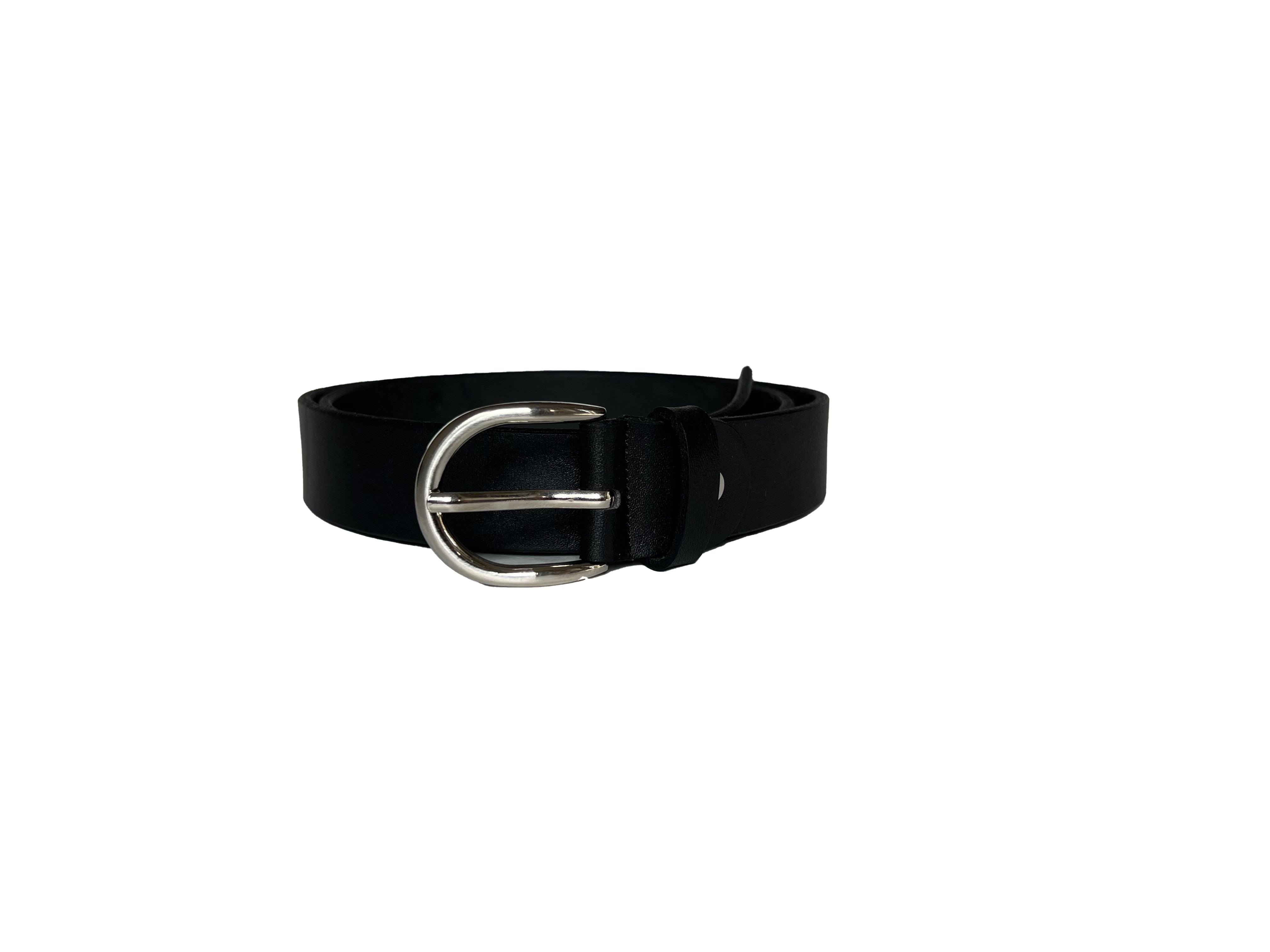 Signature Leather Belt - Black