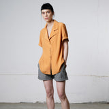 Pam Short Sleeve Viscose Shirt - Melon