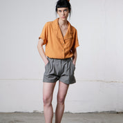 Leyla Cotton Shorts - Grey