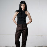 Nikki Fitted Racerback Top - Black