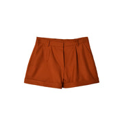 Leyla Cotton Shorts - Maroon