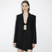 Jackie Blazer - Grey Stripped