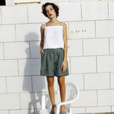 Kaia Linen Shorts - Khaki